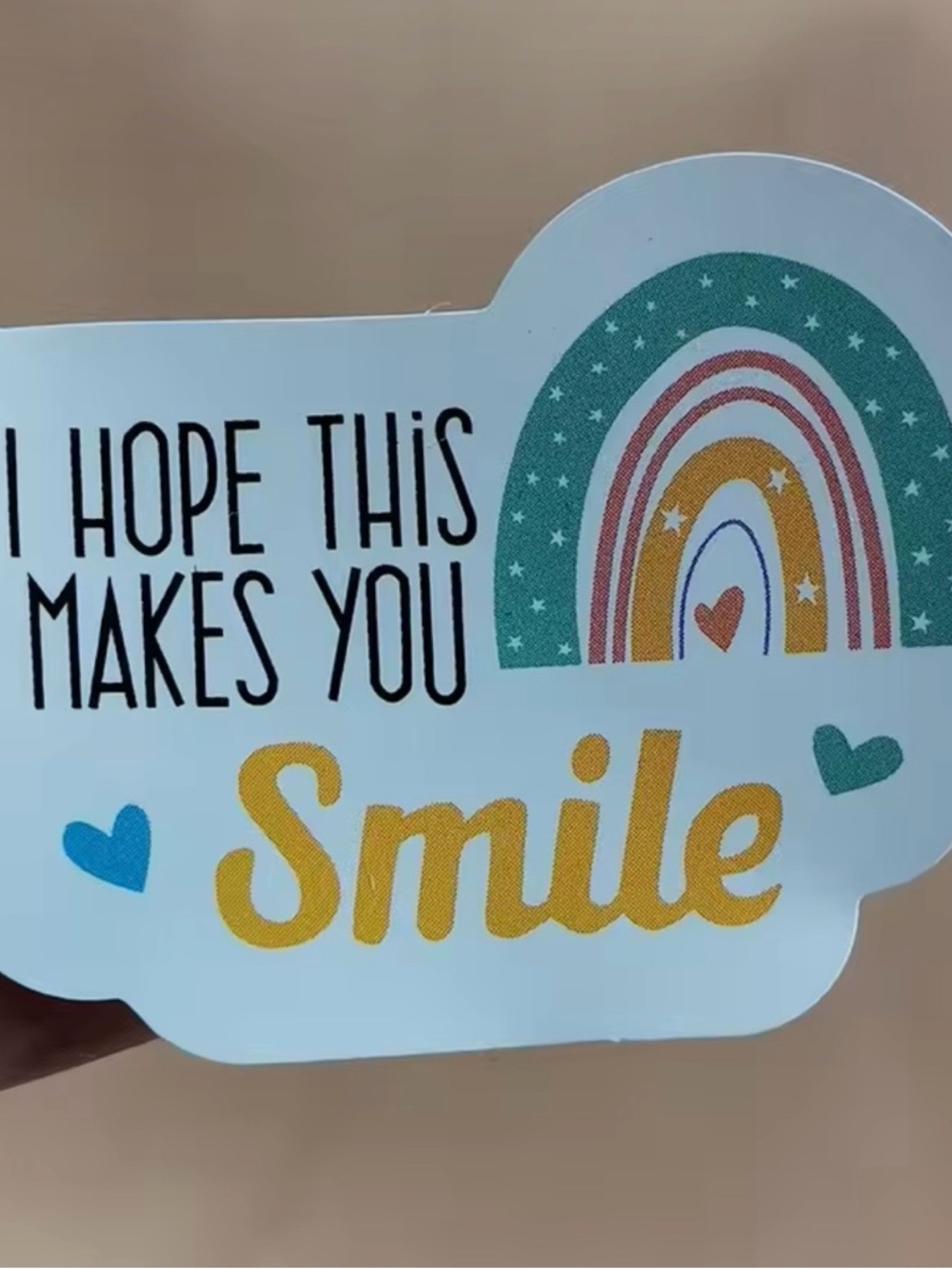 120 Smile Rainbow Stickers- Teal, Mustard & Blue
